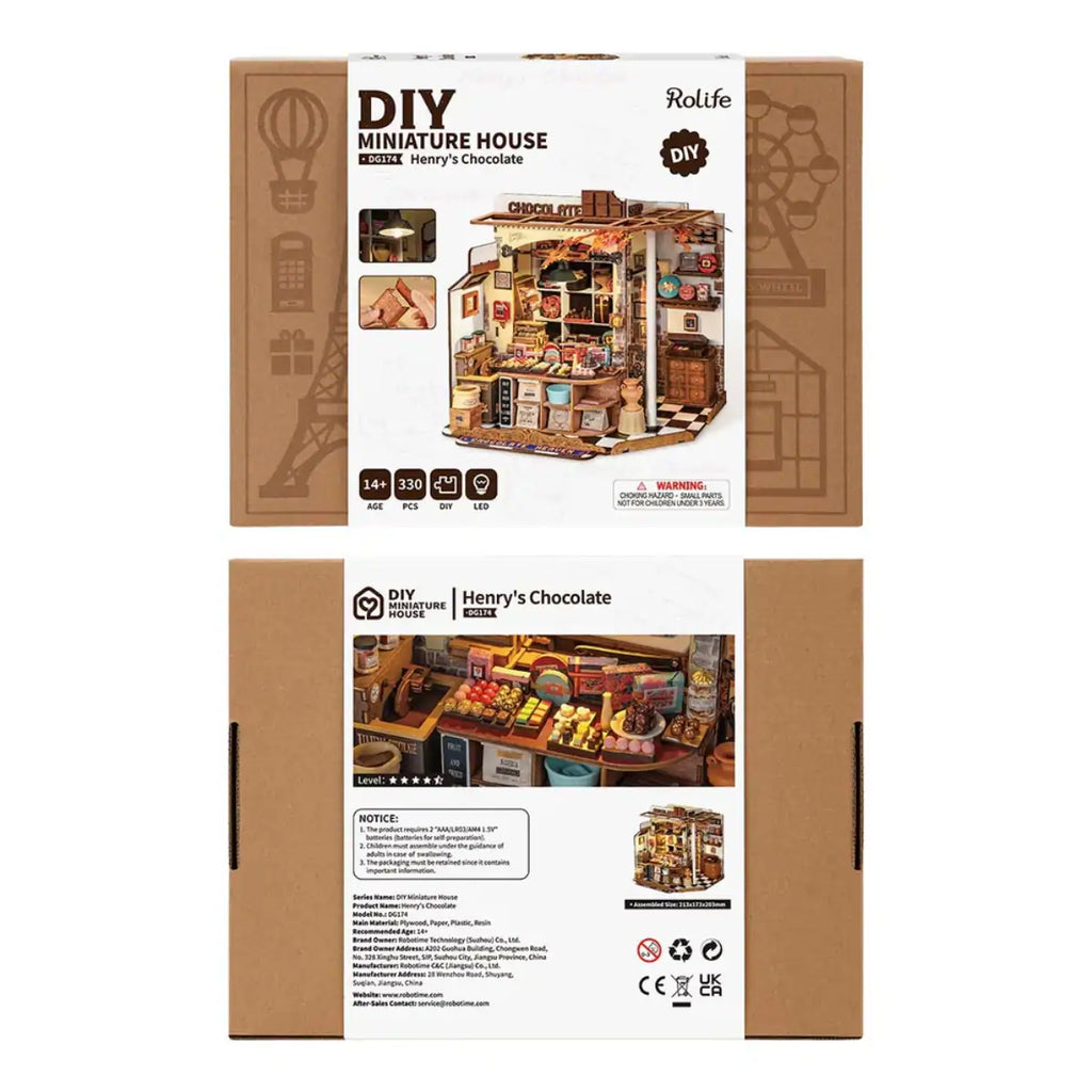 Henry's Chocolate DIY Miniature House Kit