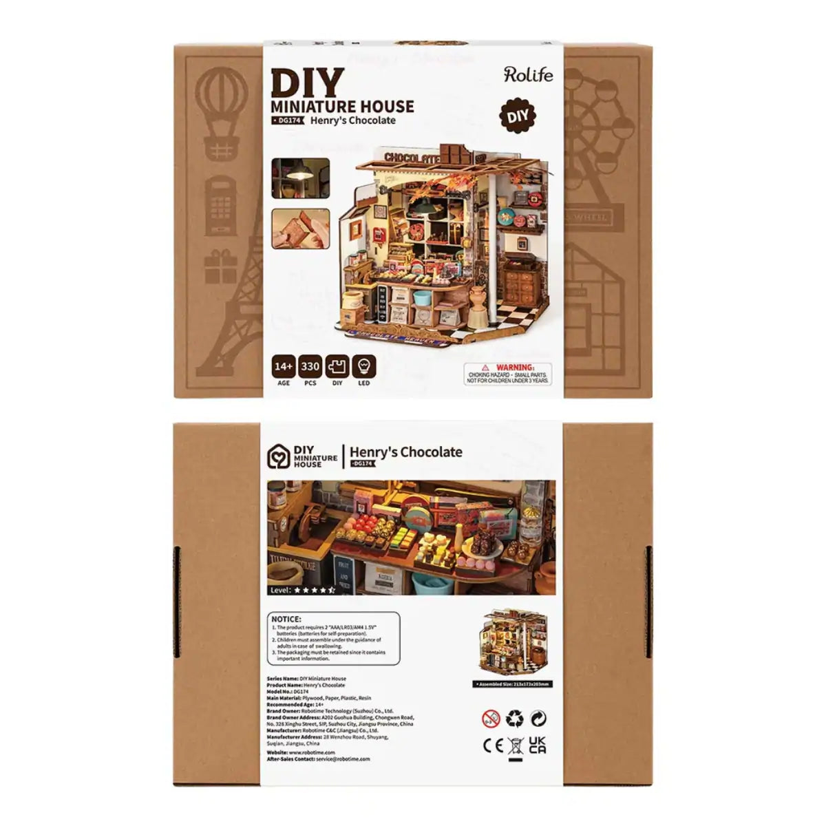 Henry's Chocolate DIY Miniature House Kit