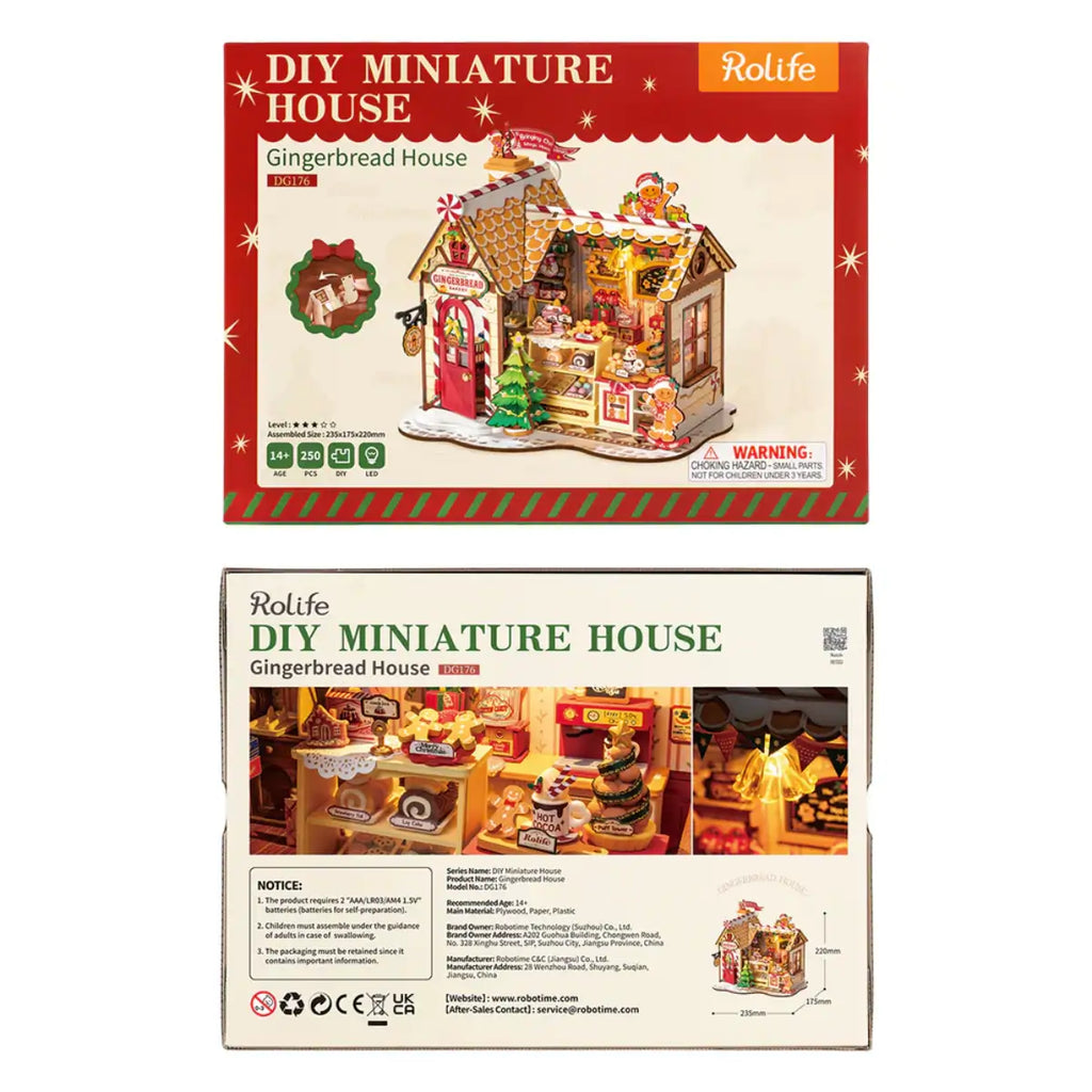 Gingerbread House DIY Miniature House Kit