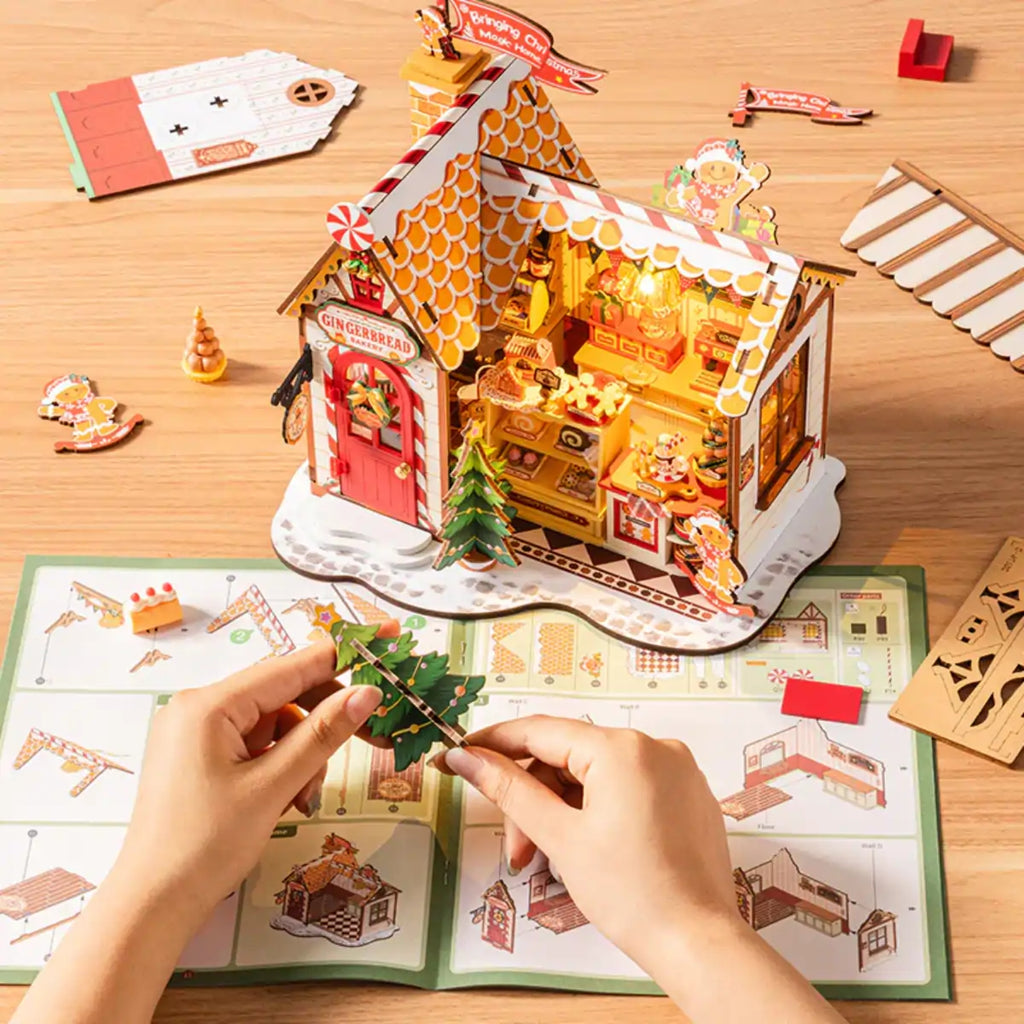 Gingerbread House DIY Miniature House Kit