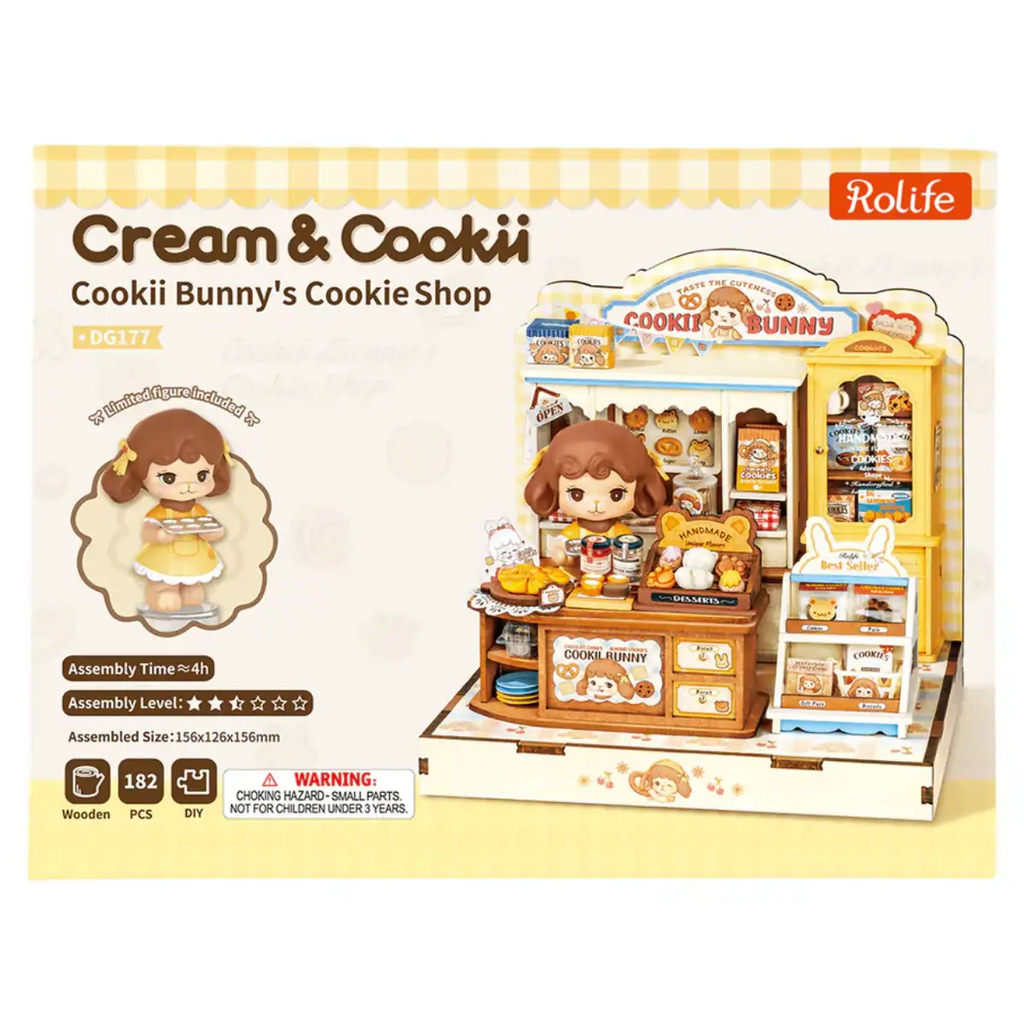 Cookii Bunny's Cookie Shop DIY Miniature House Kit