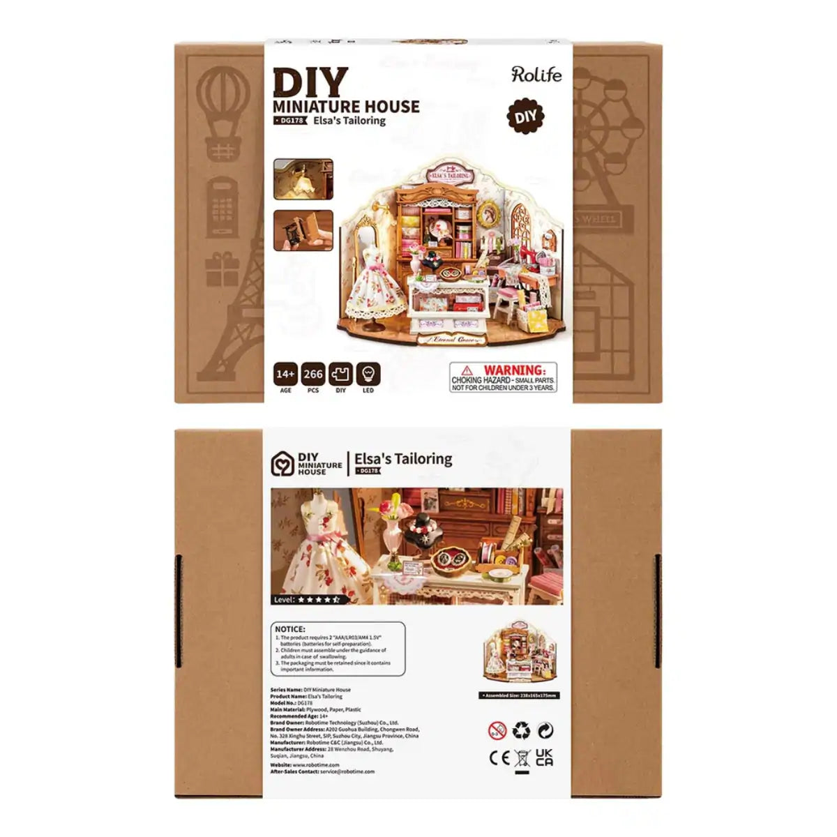 Elsa's Tailoring DIY Miniature House Kit