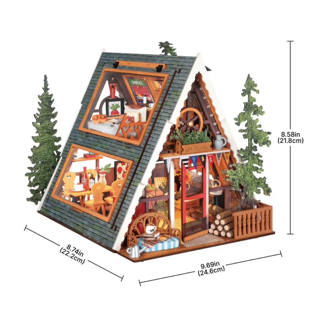 A-Frame Cabin DIY Miniature House Kit