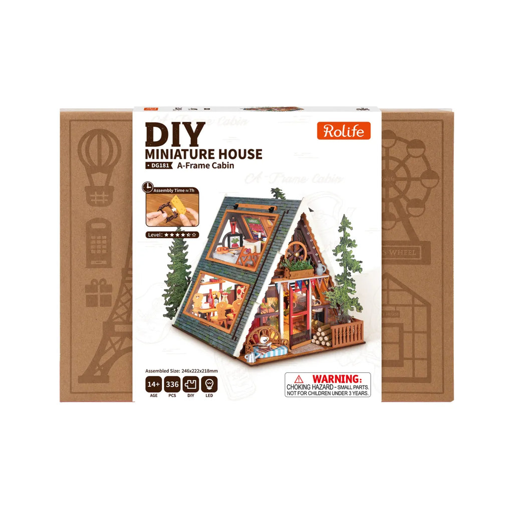 A-Frame Cabin DIY Miniature House Kit