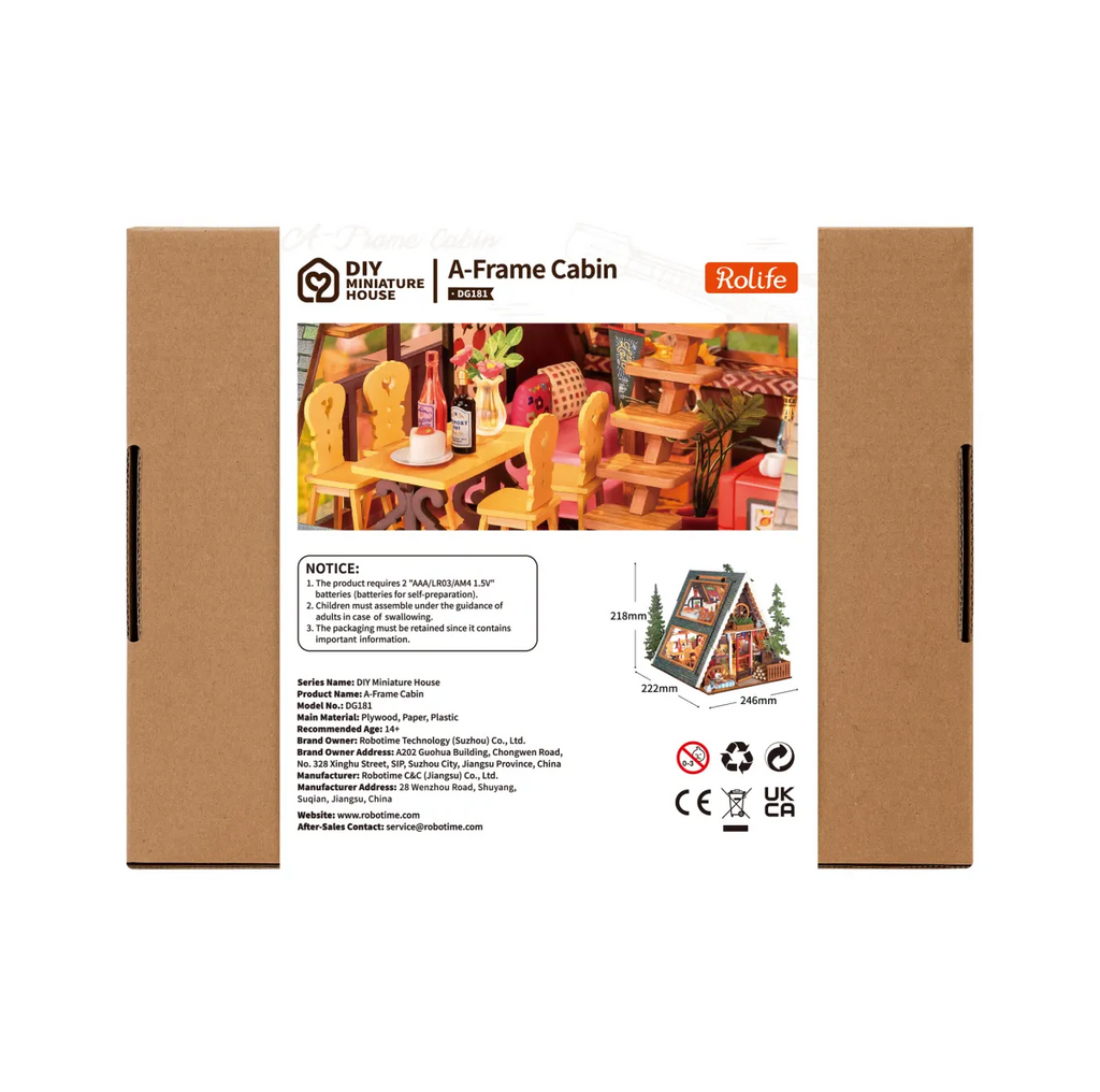 A-Frame Cabin DIY Miniature House Kit