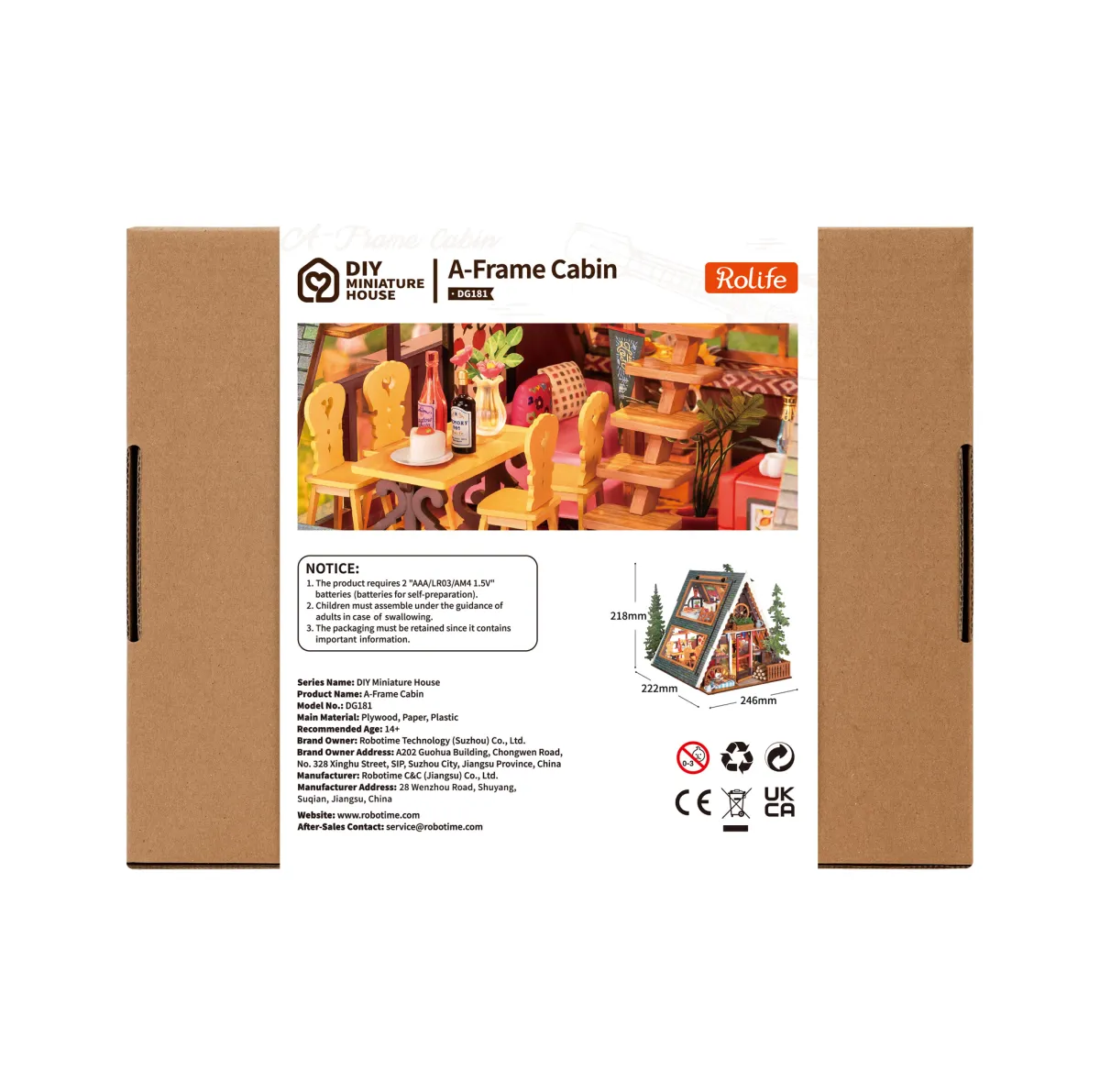 A-Frame Cabin DIY Miniature House Kit