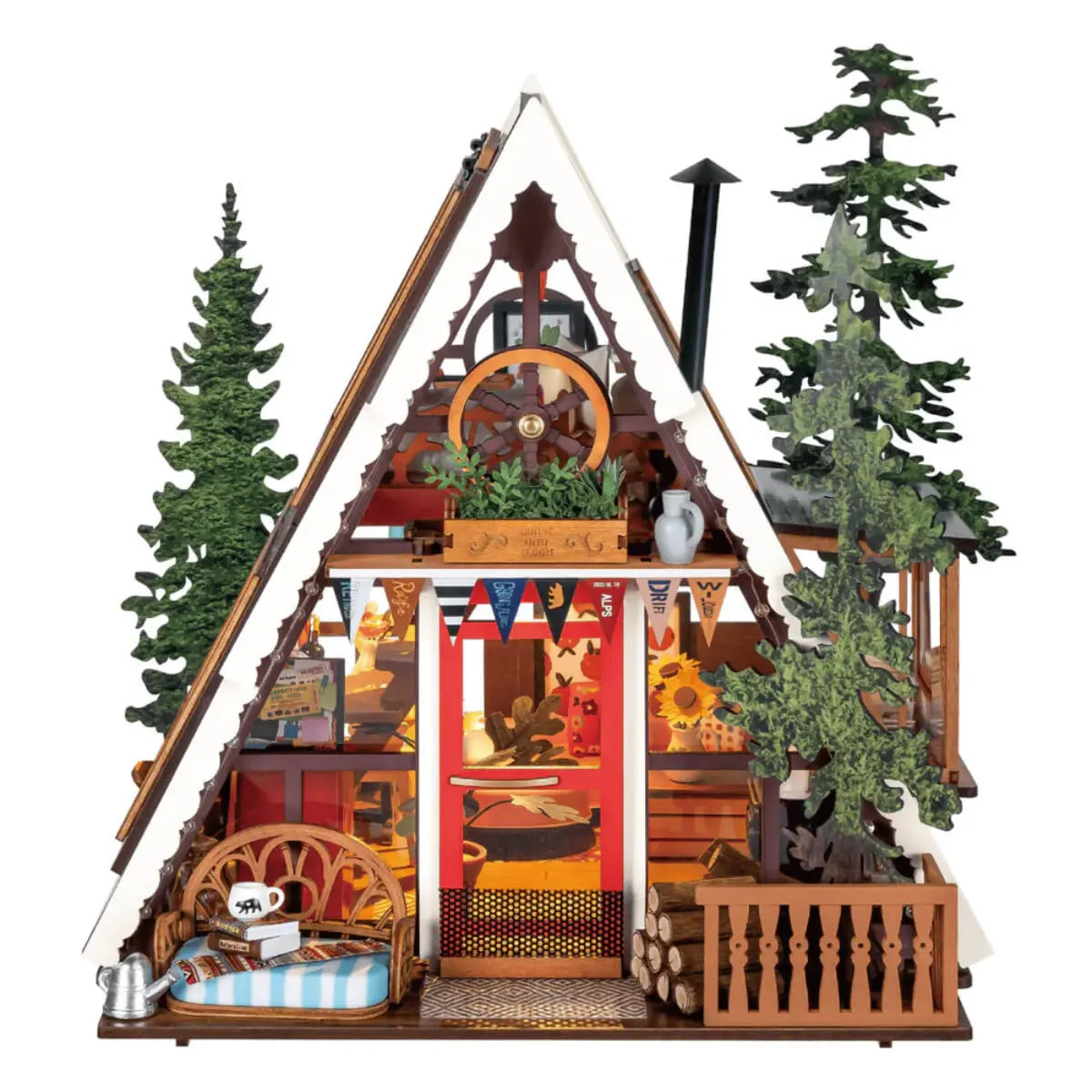 A-Frame Cabin DIY Miniature House Kit