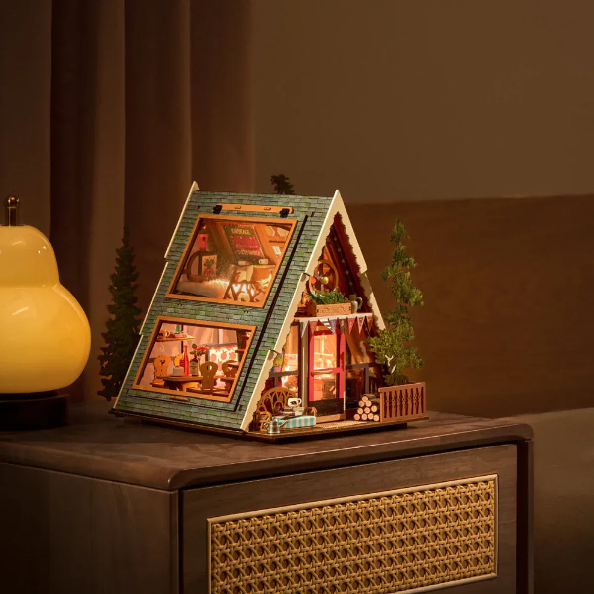 A-Frame Cabin DIY Miniature House Kit