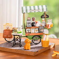 Aromatic Coffee Cart DIY Miniature House Kit