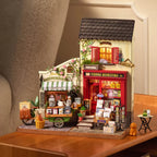 Aromatic Coffee Cart DIY Miniature House Kit