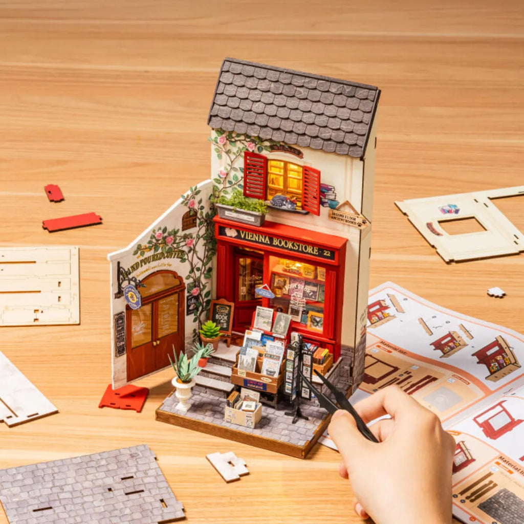 Vienna Bookstore DIY Miniature House Kit