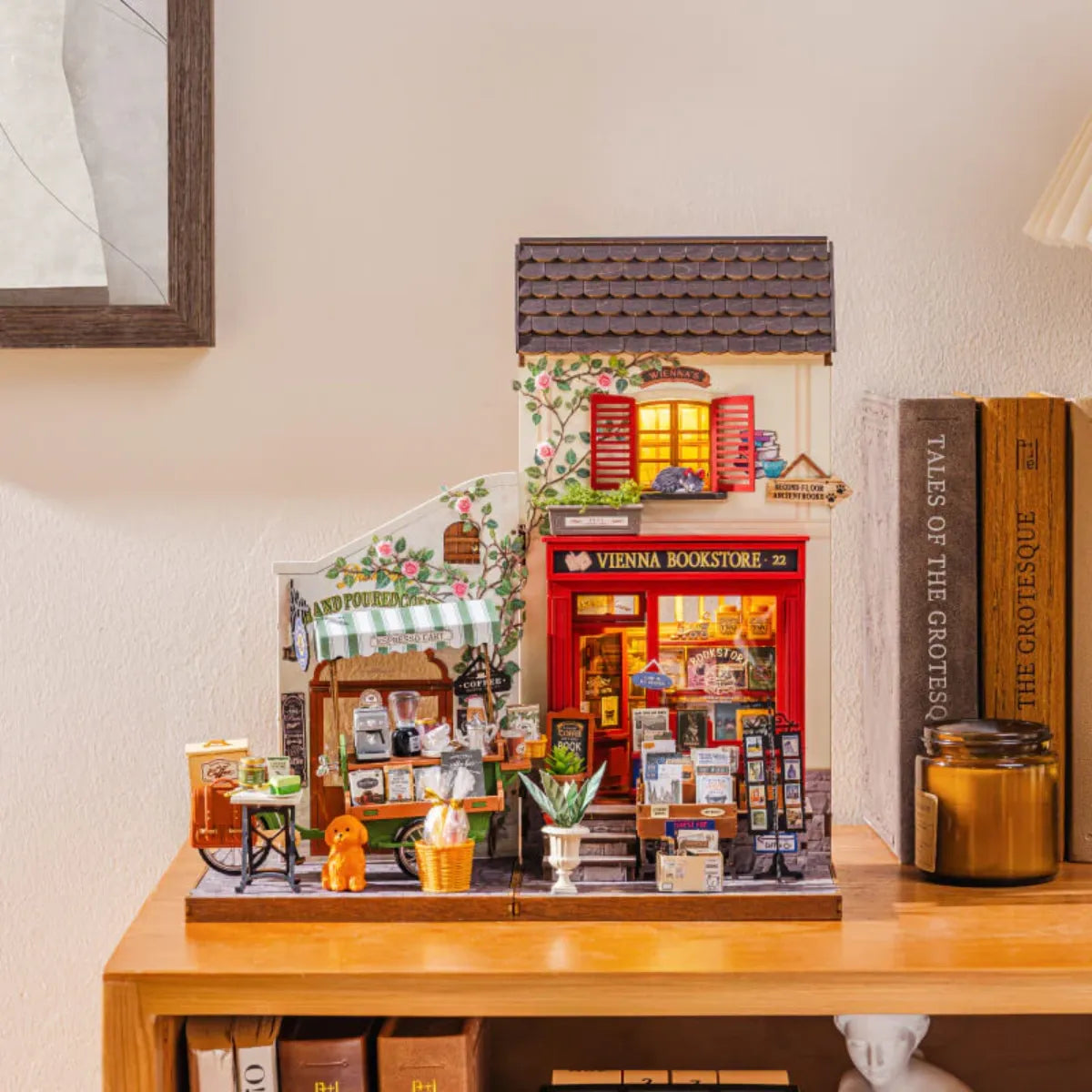 Vienna Bookstore DIY Miniature House Kit