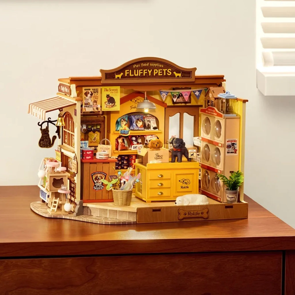 Fluffy Friends Store DIY Miniature House Kit