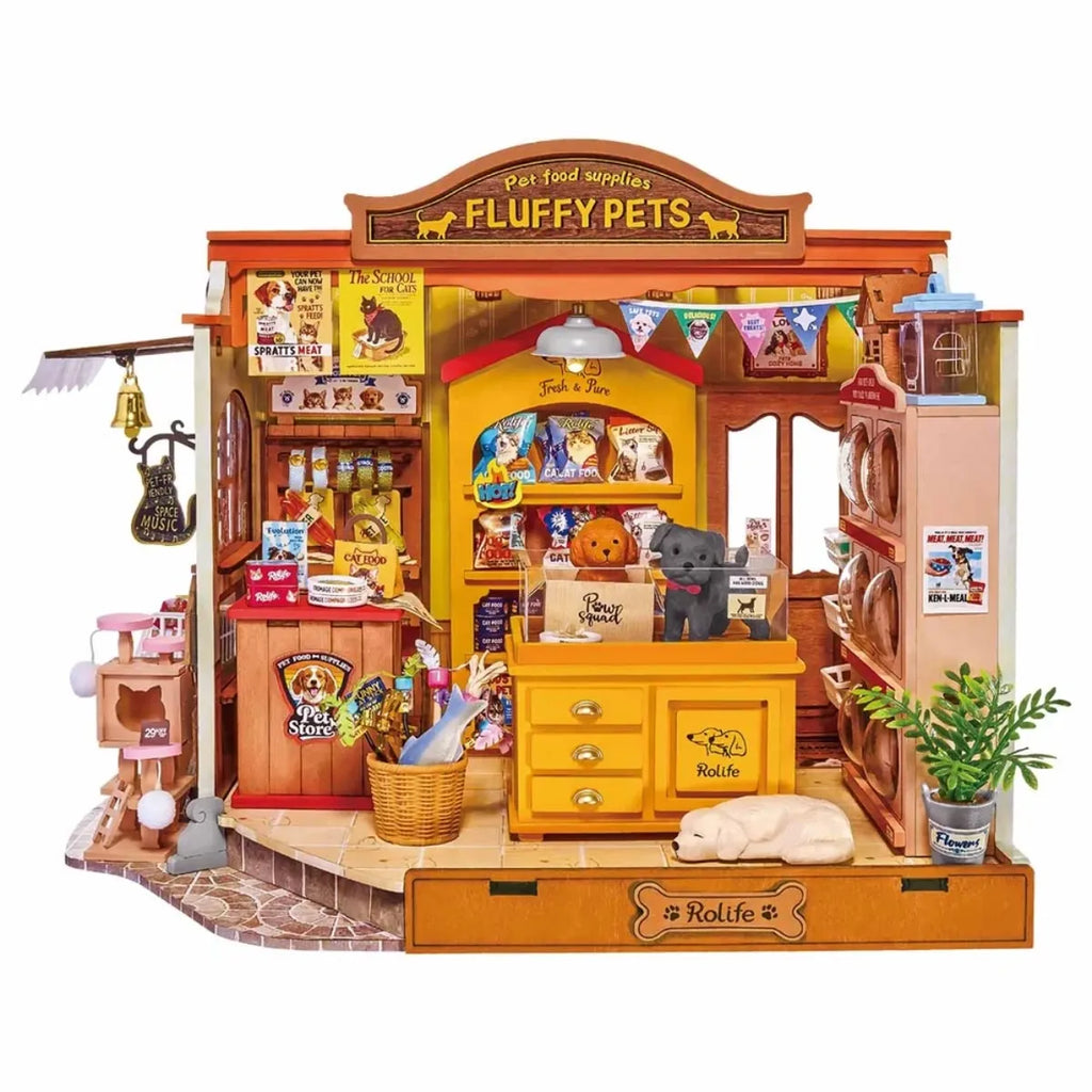 Fluffy Friends Store DIY Miniature House Kit