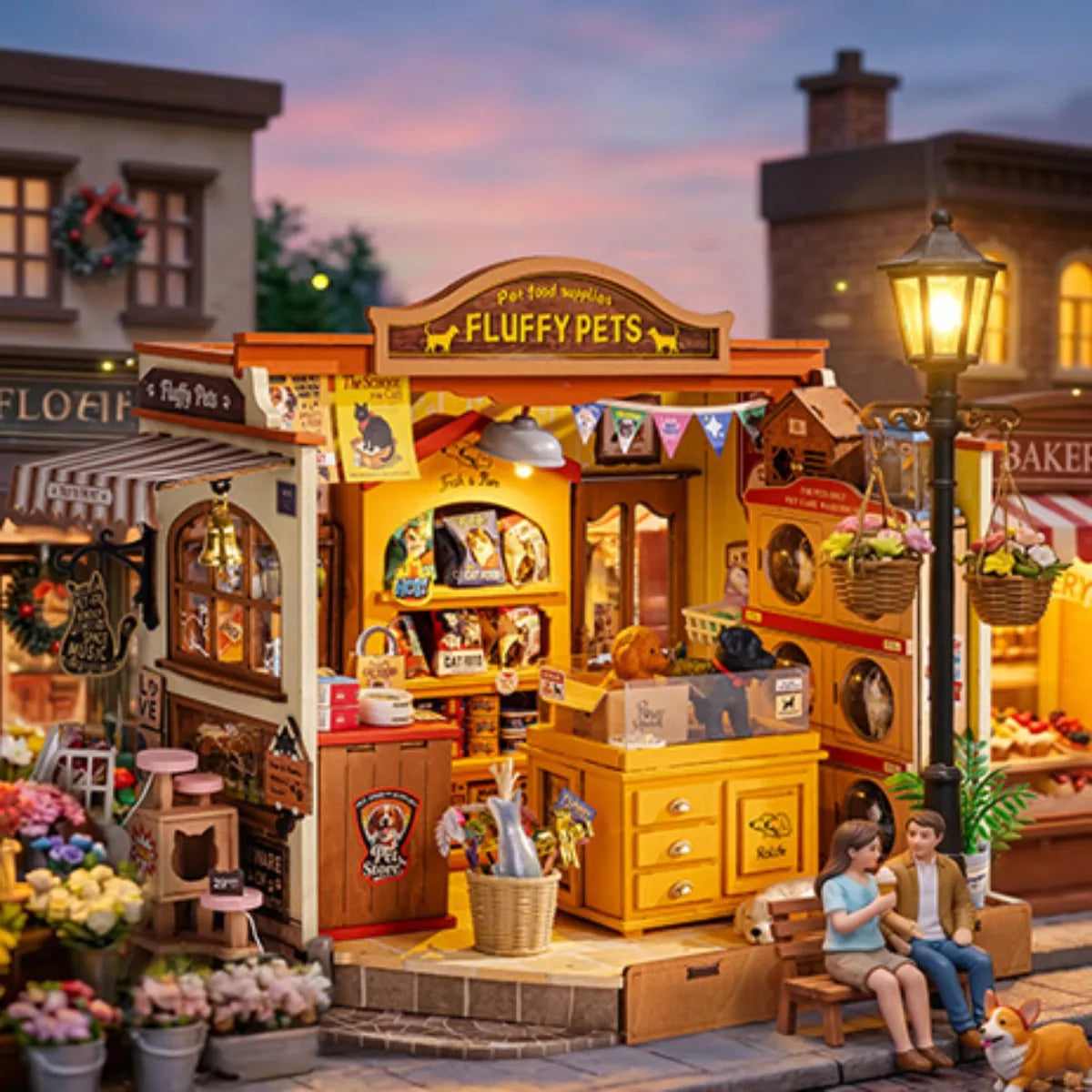 Fluffy Friends Store DIY Miniature House Kit
