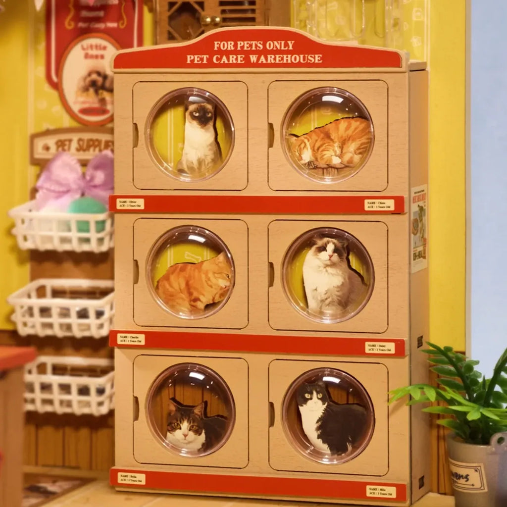 Fluffy Friends Store DIY Miniature House Kit