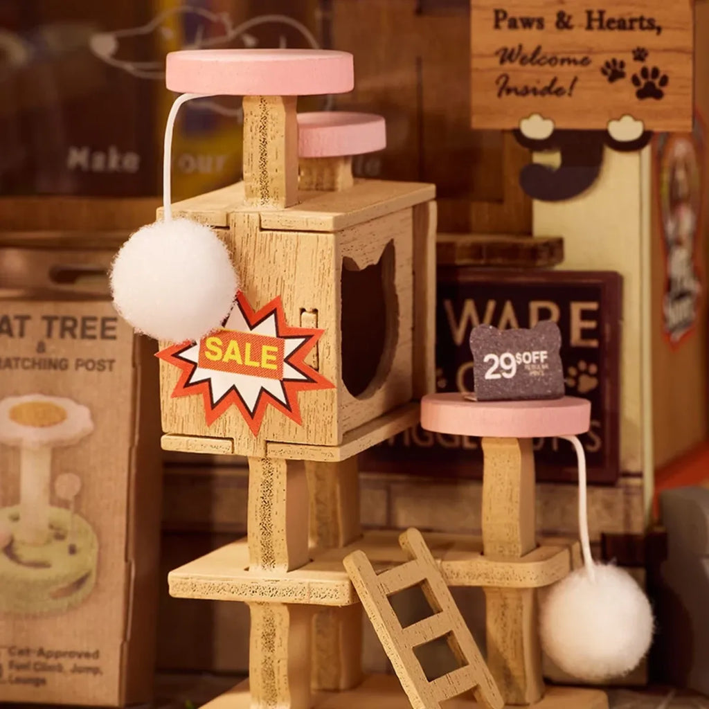 Fluffy Friends Store DIY Miniature House Kit