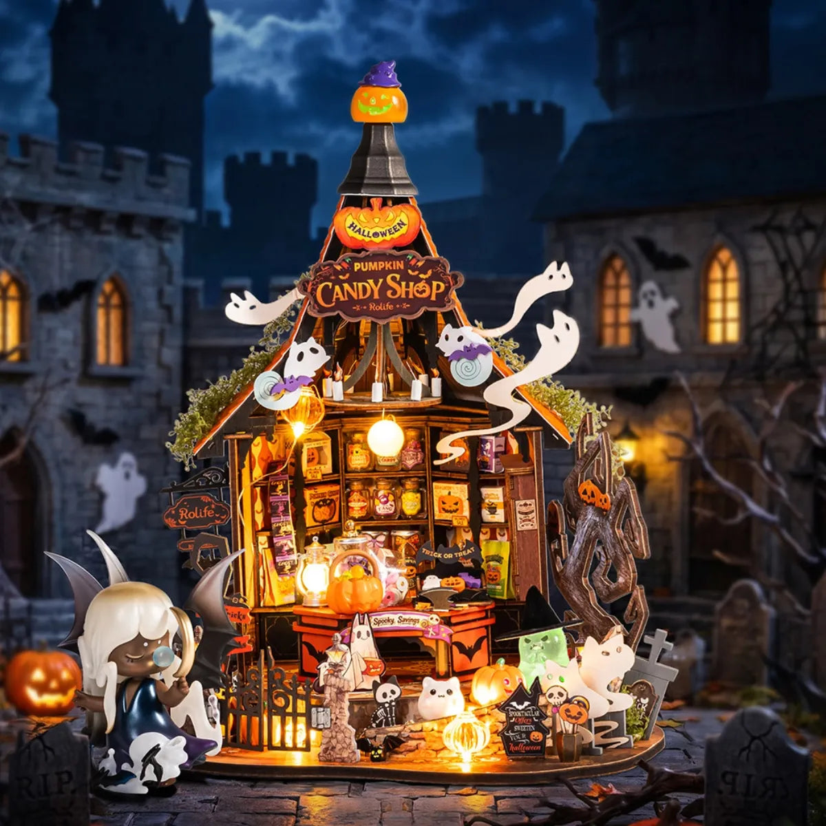 Haunted Candy House DIY Miniature House Kit