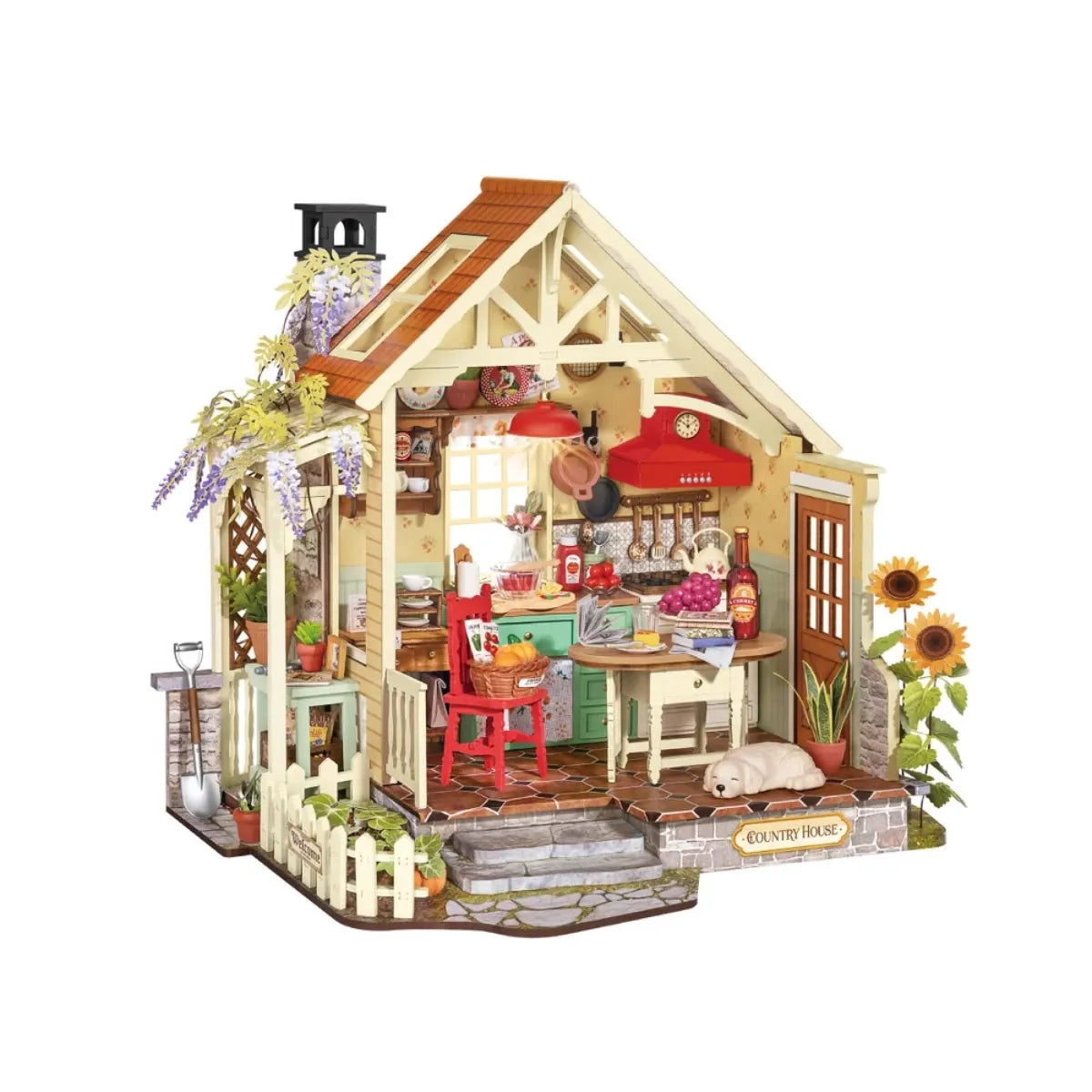 Sunlit Farmhouse Kitchen DIY Miniature House
