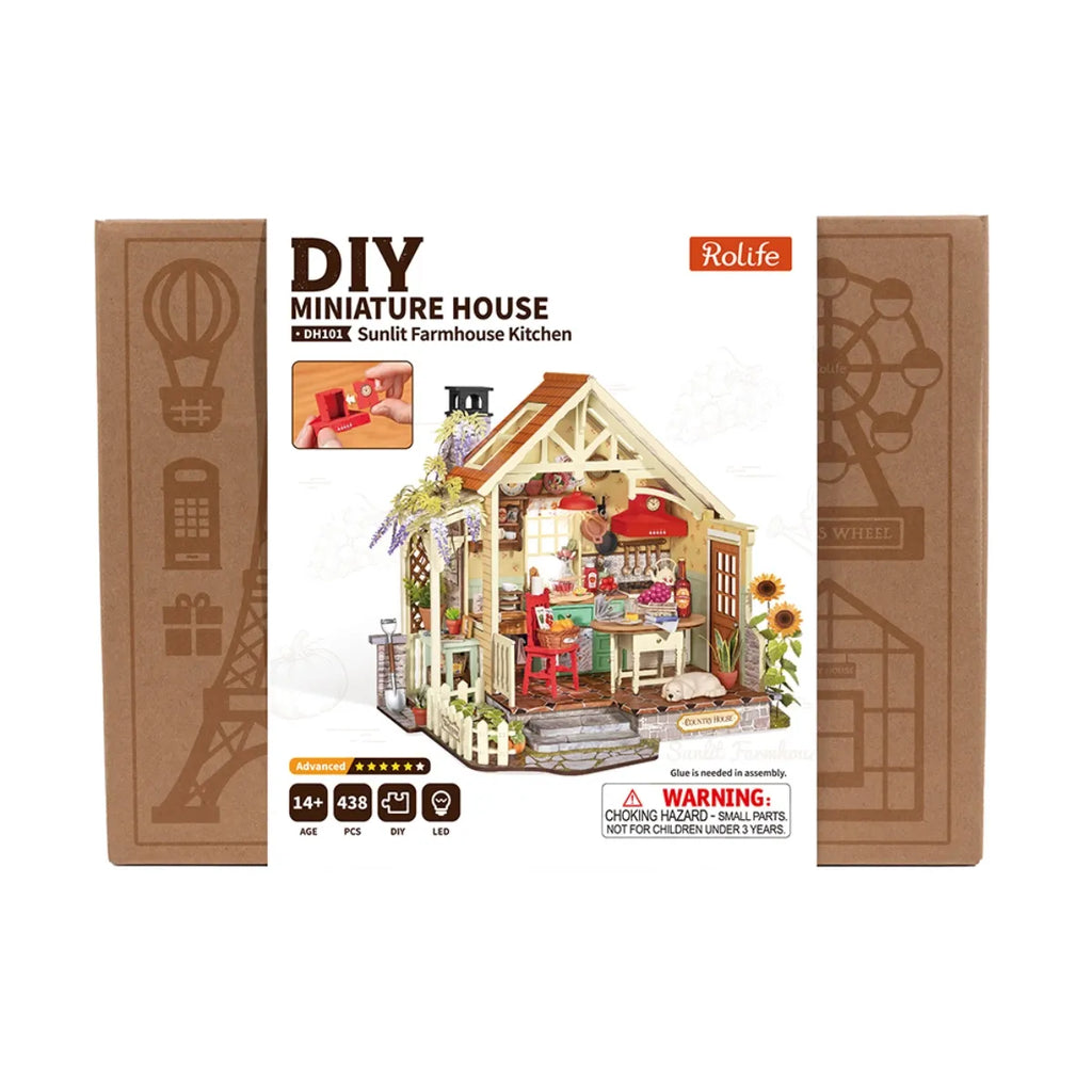 Sunlit Farmhouse Kitchen DIY Miniature House