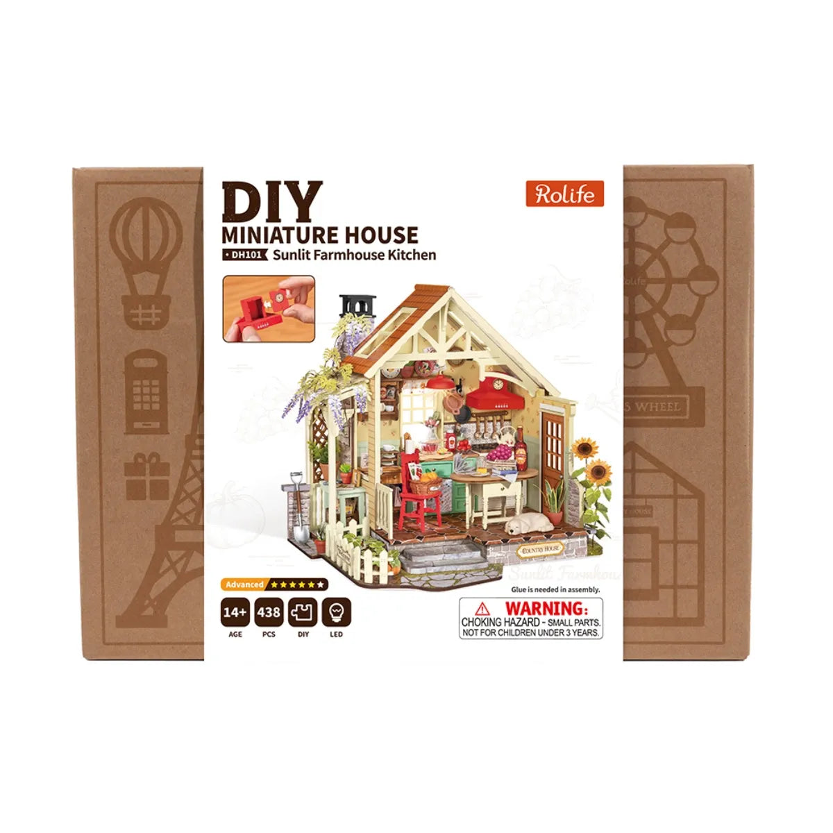 Sunlit Farmhouse Kitchen DIY Miniature House