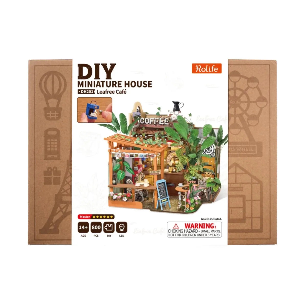 Leafree Café DIY Miniature House Kit