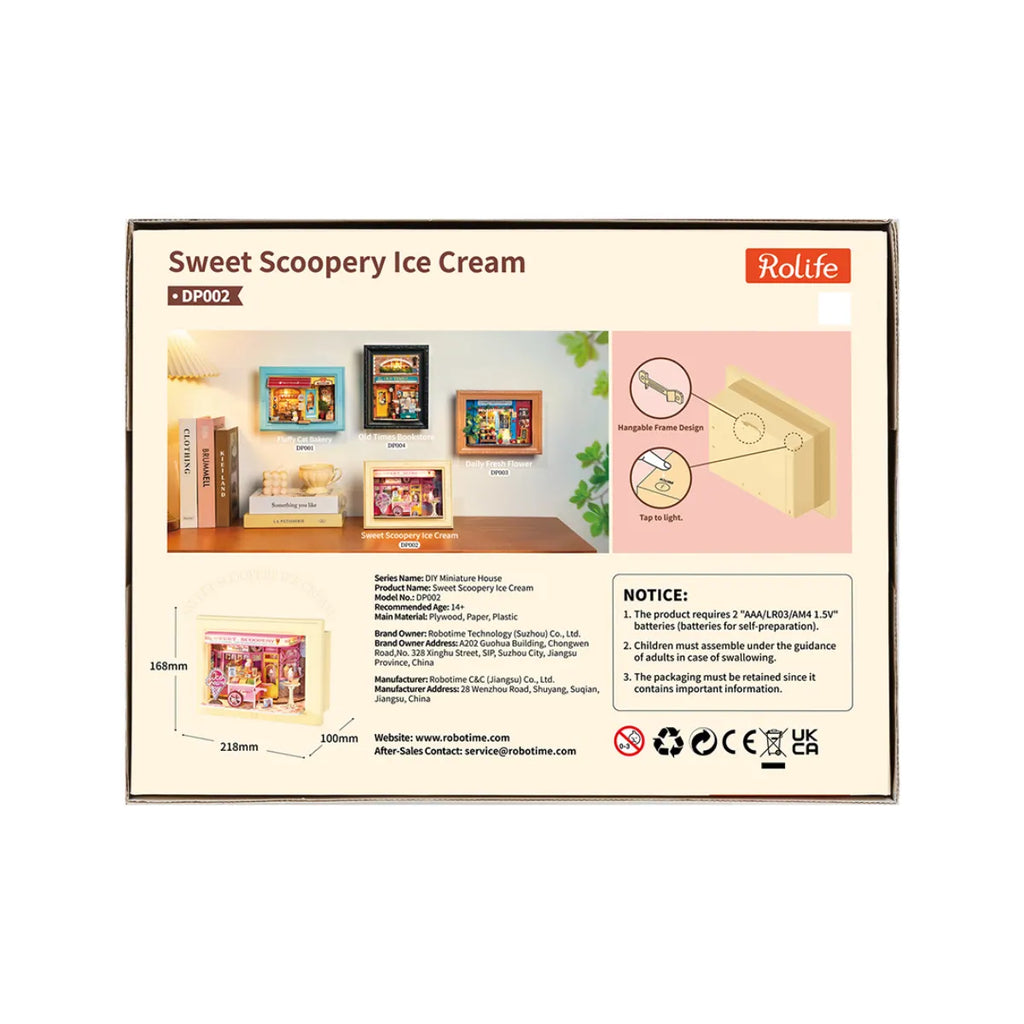 Sweet Scoopery Ice Cream DIY Miniature House Kit