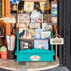 Old Times Bookstore DIY Miniature House Kit