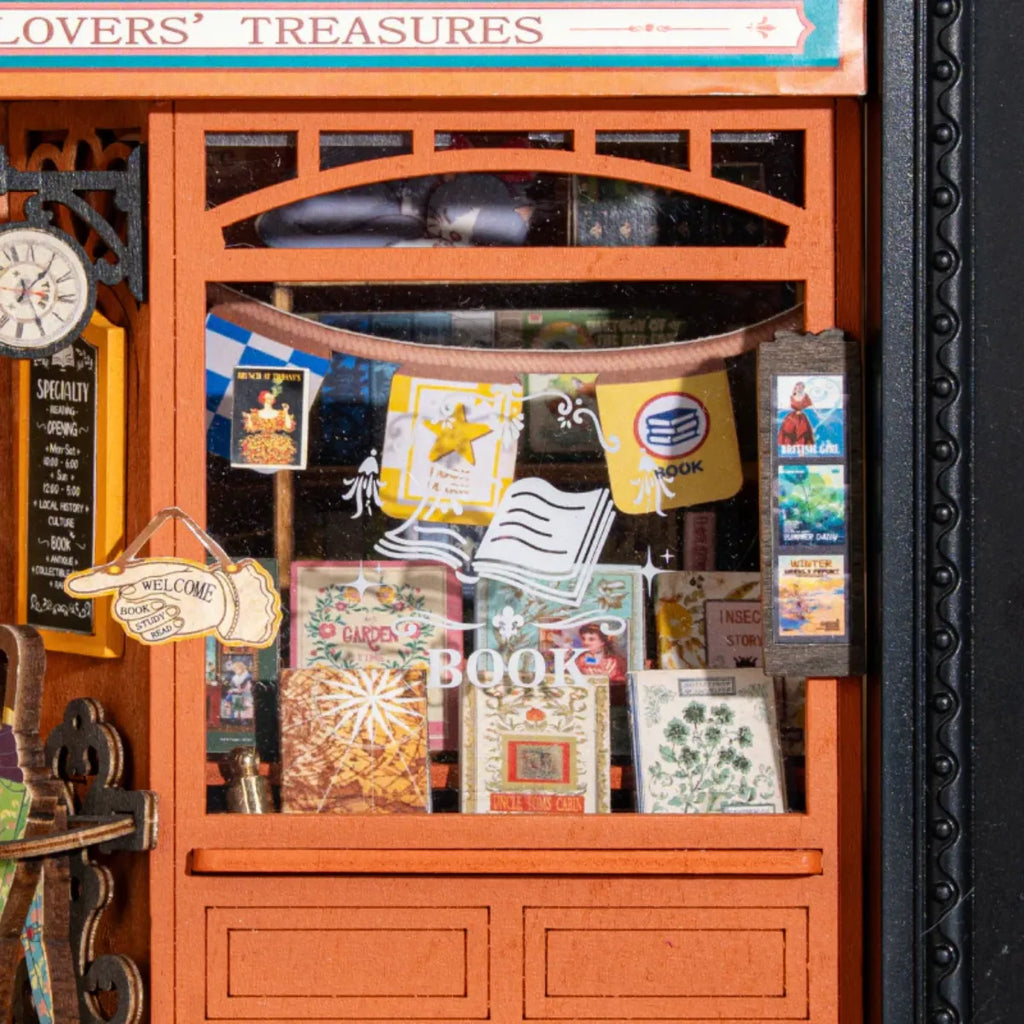 Old Times Bookstore DIY Miniature House Kit