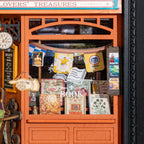 Old Times Bookstore DIY Miniature House Kit