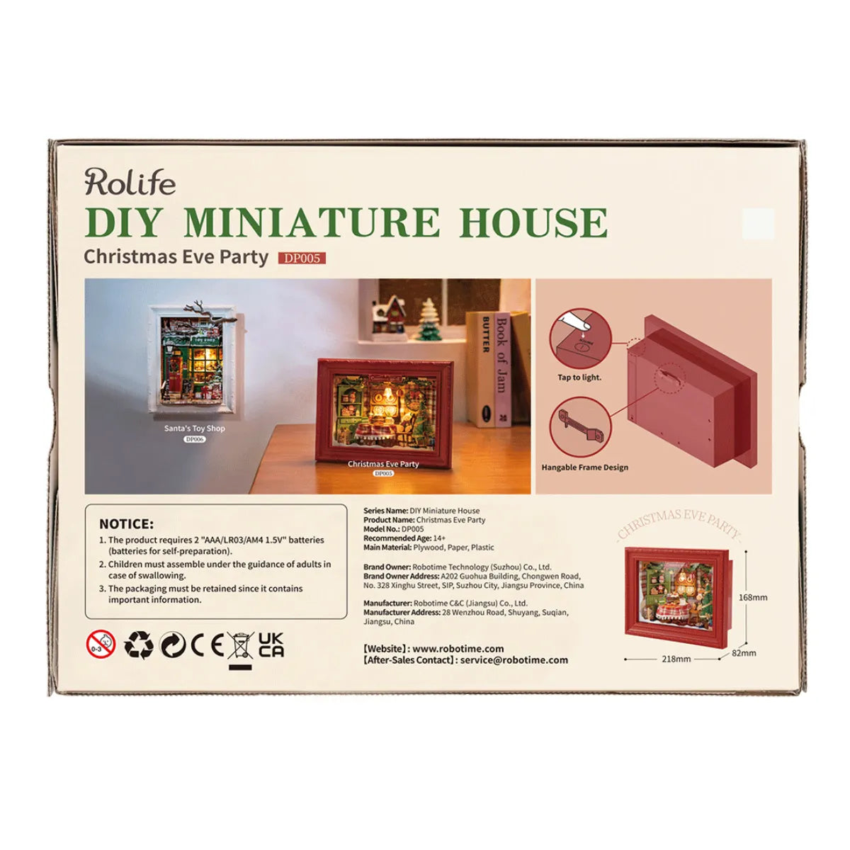 Christmas Eve Party DIY Miniature House Kit