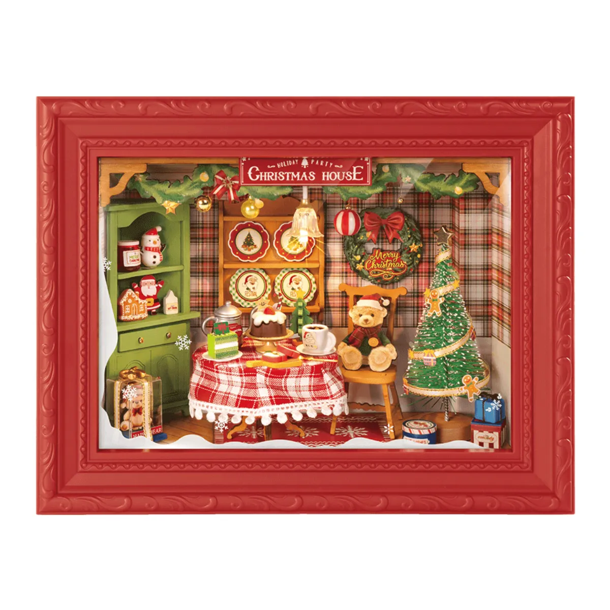 Christmas Eve Party DIY Miniature House Kit