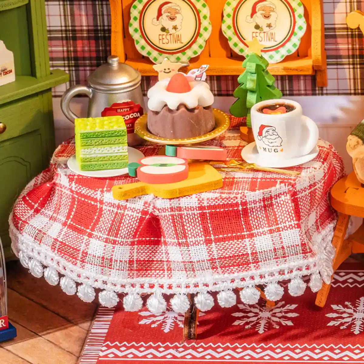Christmas Eve Party DIY Miniature House Kit