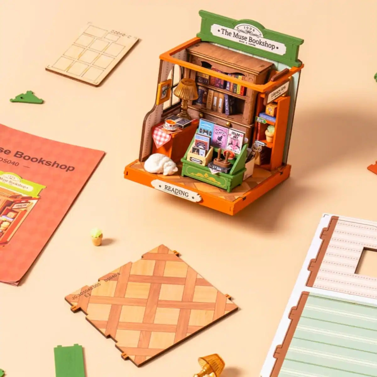 The Muse Bookshop DIY Miniature House Kit