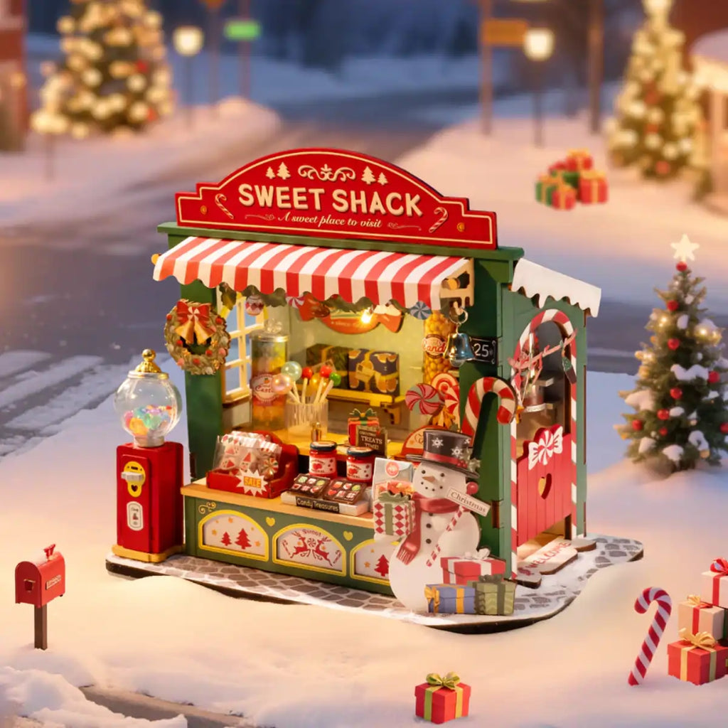 Christmas Candy Stand DIY Miniature House Kit