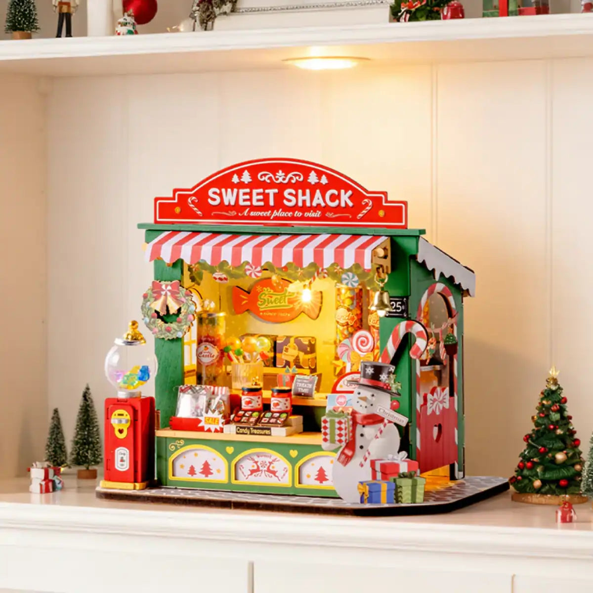 Christmas Candy Stand DIY Miniature House Kit