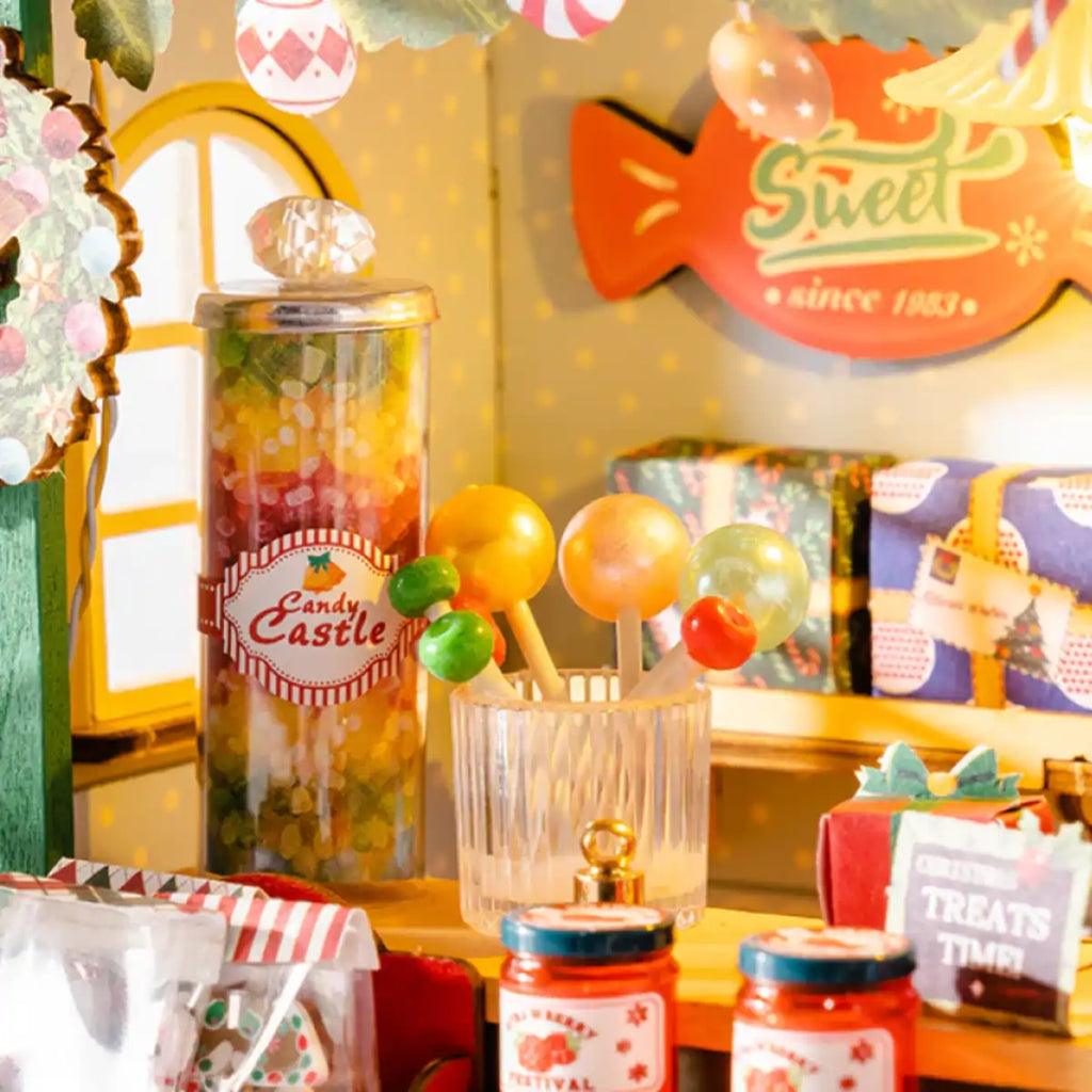 Christmas Candy Stand DIY Miniature House Kit