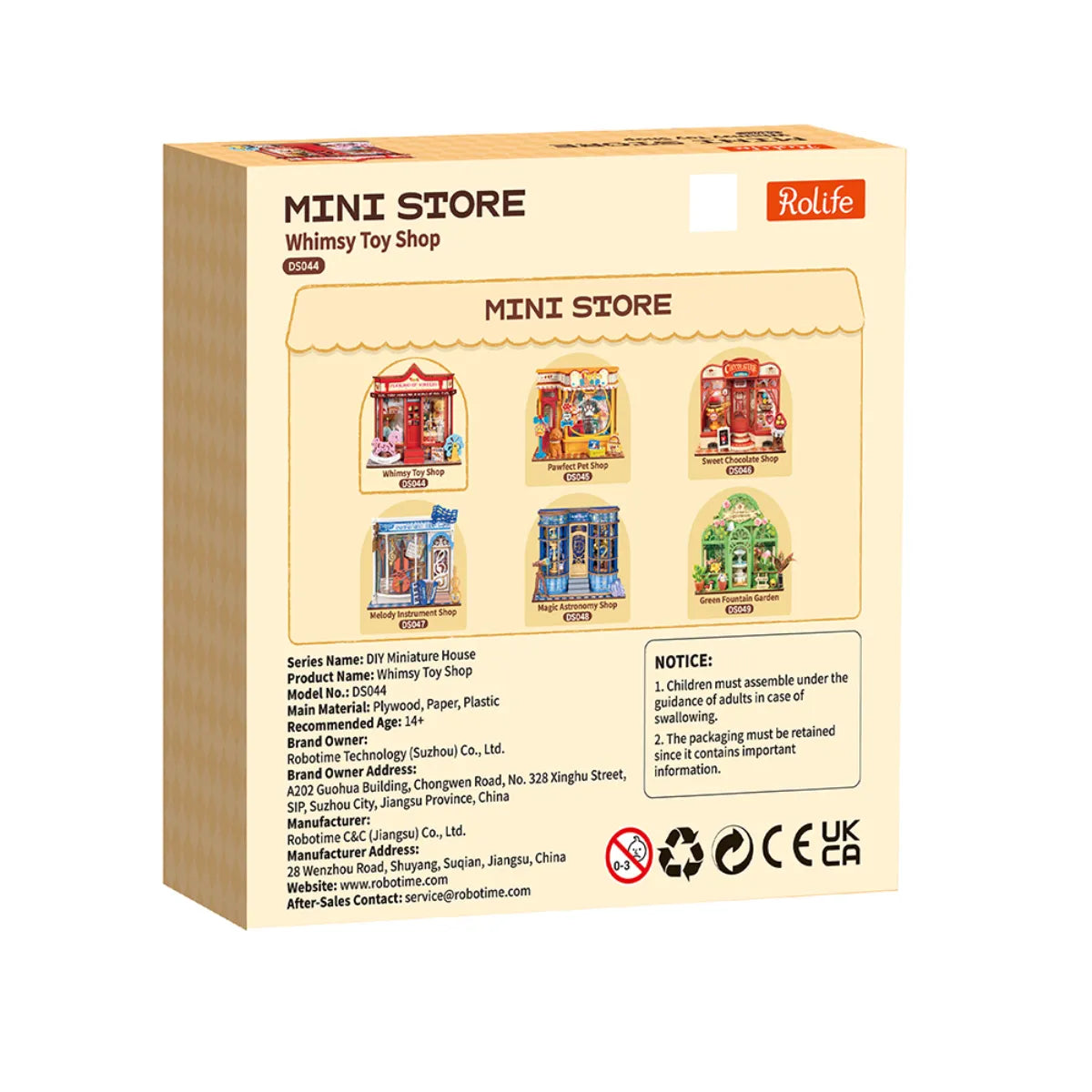 Whimsy Toy Shop DIY Miniature House Kit