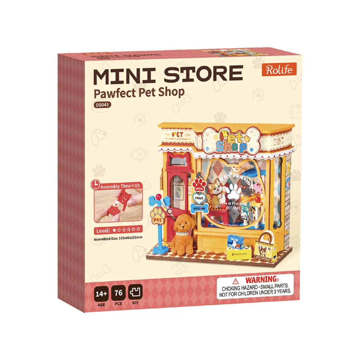 Pawfect Pet Shop DIY Miniature House Kit
