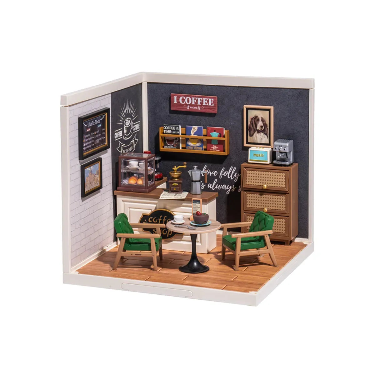 Daily Inspiration Cafe DIY Miniature House Kit