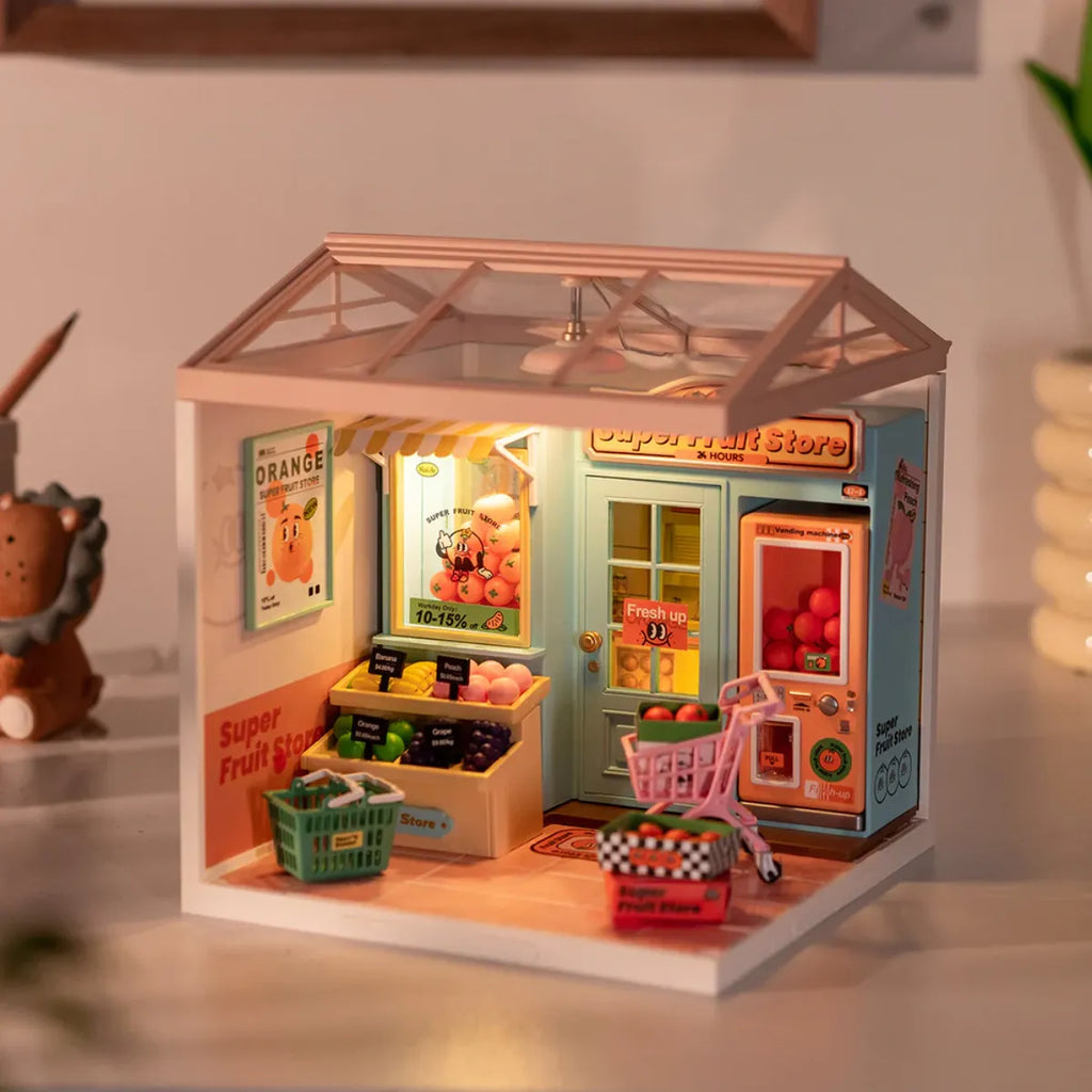 Daily VC Fruit Store DIY Miniature House Kit