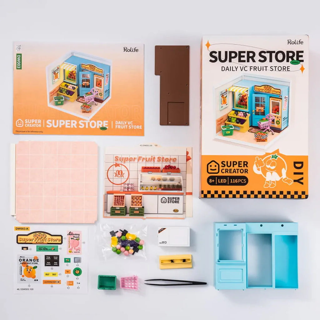 Daily VC Fruit Store DIY Miniature House Kit