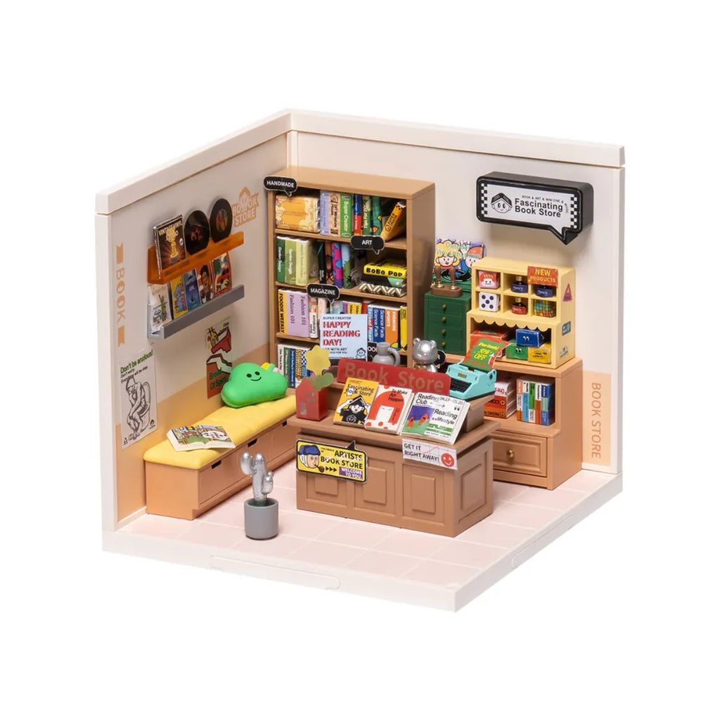 Fascinating Book Store DIY Miniature House Kit