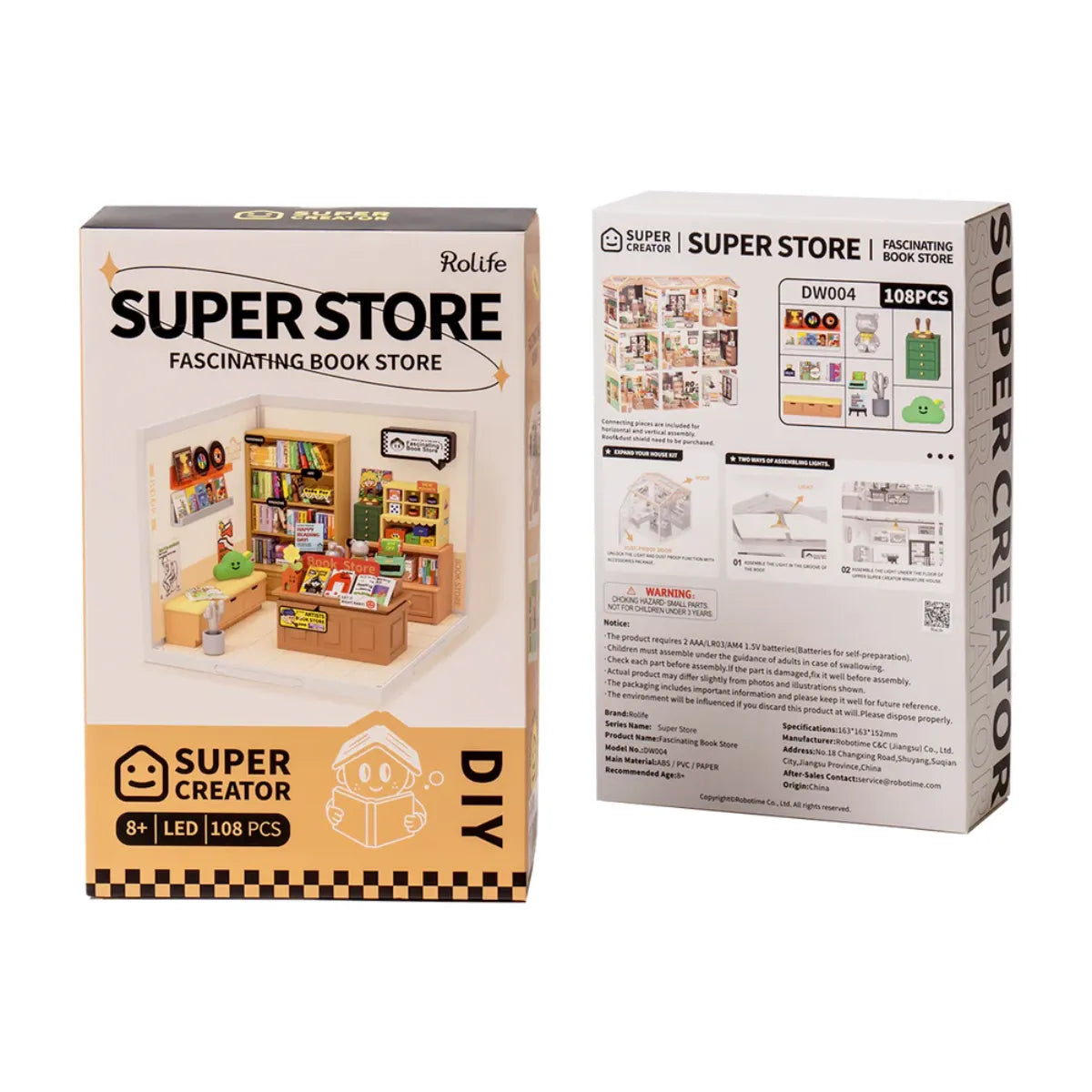Fascinating Book Store DIY Miniature House Kit