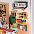 Fascinating Book Store DIY Miniature House Kit