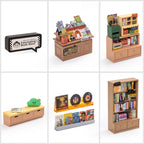 Fascinating Book Store DIY Miniature House Kit