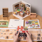 Fascinating Book Store DIY Miniature House Kit