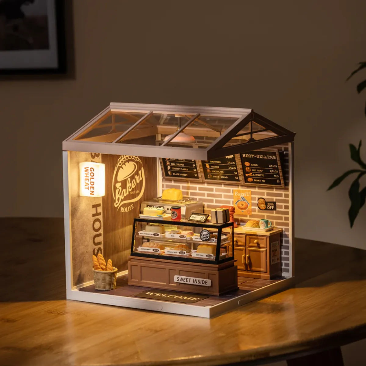 Golden Wheat Bakery DIY Miniature House Kit