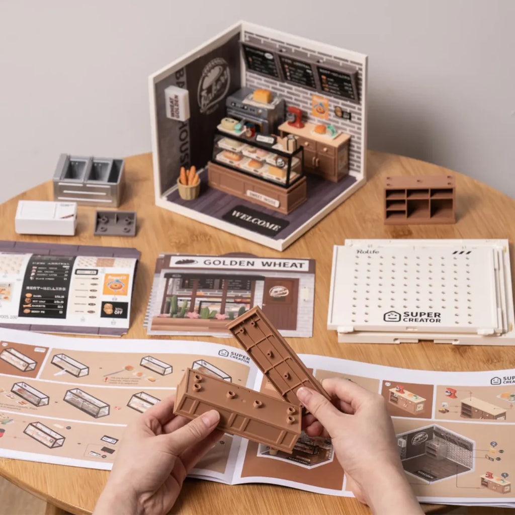 Golden Wheat Bakery DIY Miniature House Kit