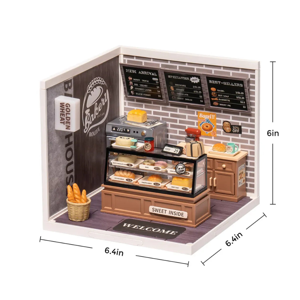 Golden Wheat Bakery DIY Miniature House Kit